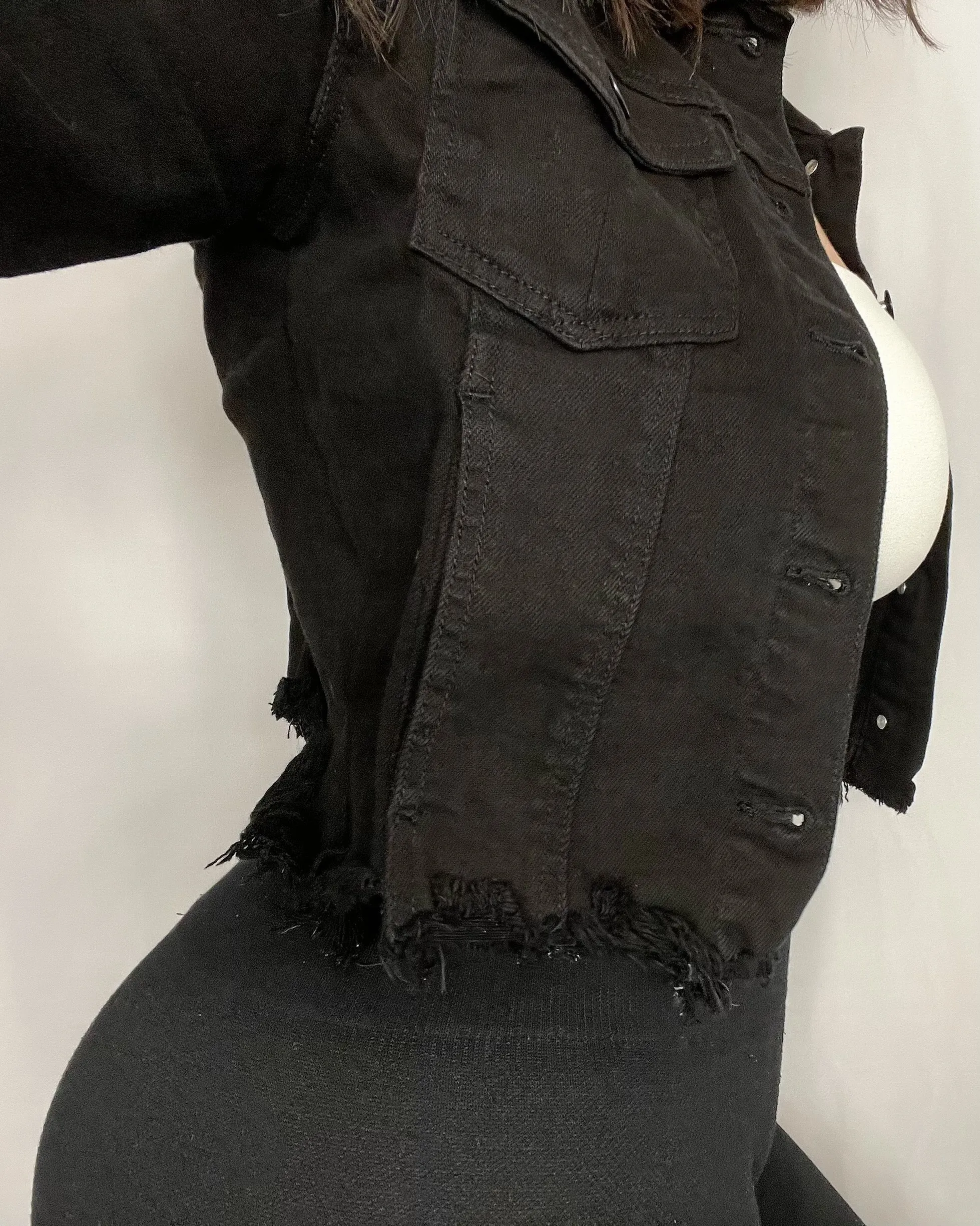 Ashlyn Denim Jacket (Black)