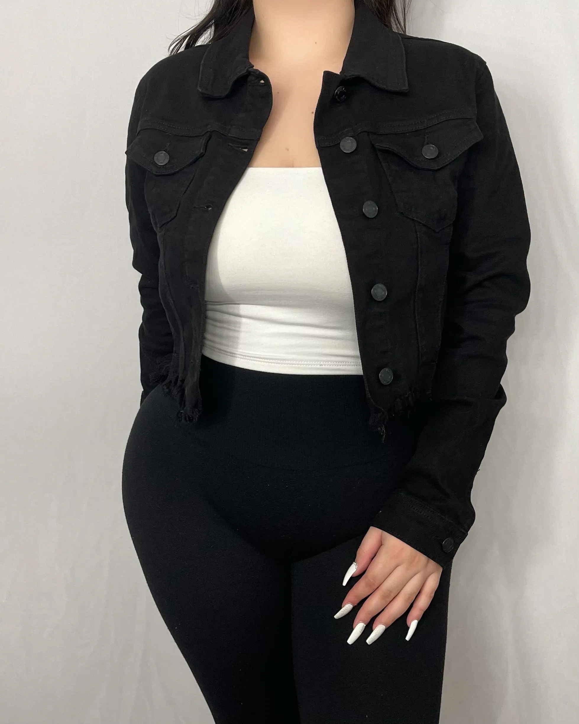 Ashlyn Denim Jacket (Black)