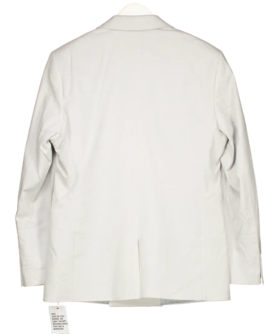 ASOS Grey Double Breasted Linen Blazer UK 38" CHEST