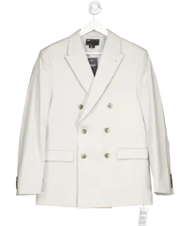 ASOS Grey Double Breasted Linen Blazer UK 38" CHEST
