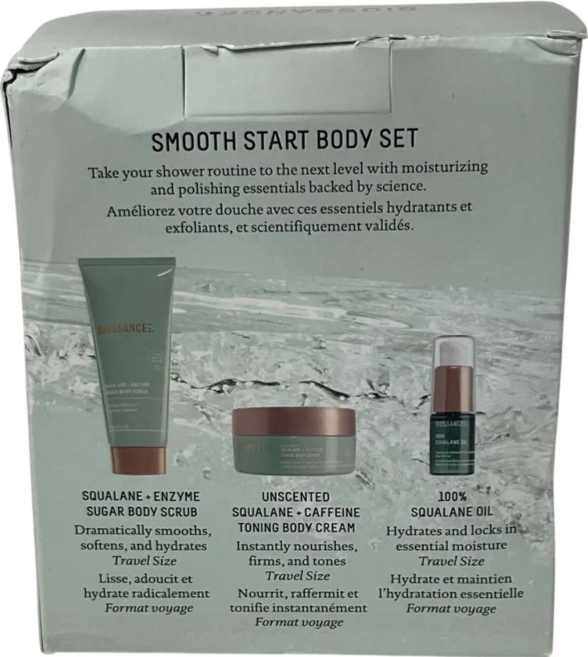 BIOSSANCE Three Piece Smooth Start Body Set One size