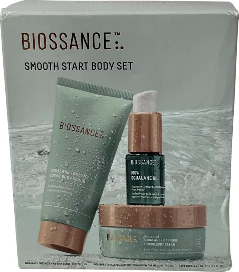 BIOSSANCE Three Piece Smooth Start Body Set One size