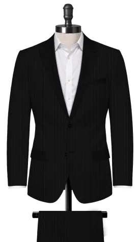 Black Chalk Stripe Suit