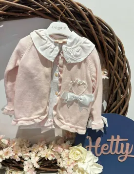 Caramelo Pink Bow Three Piece Set