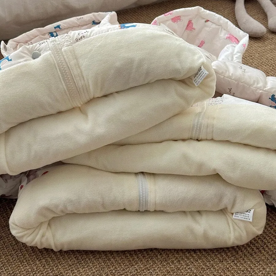 Cartoon Animal Print Plush Padded Jacket