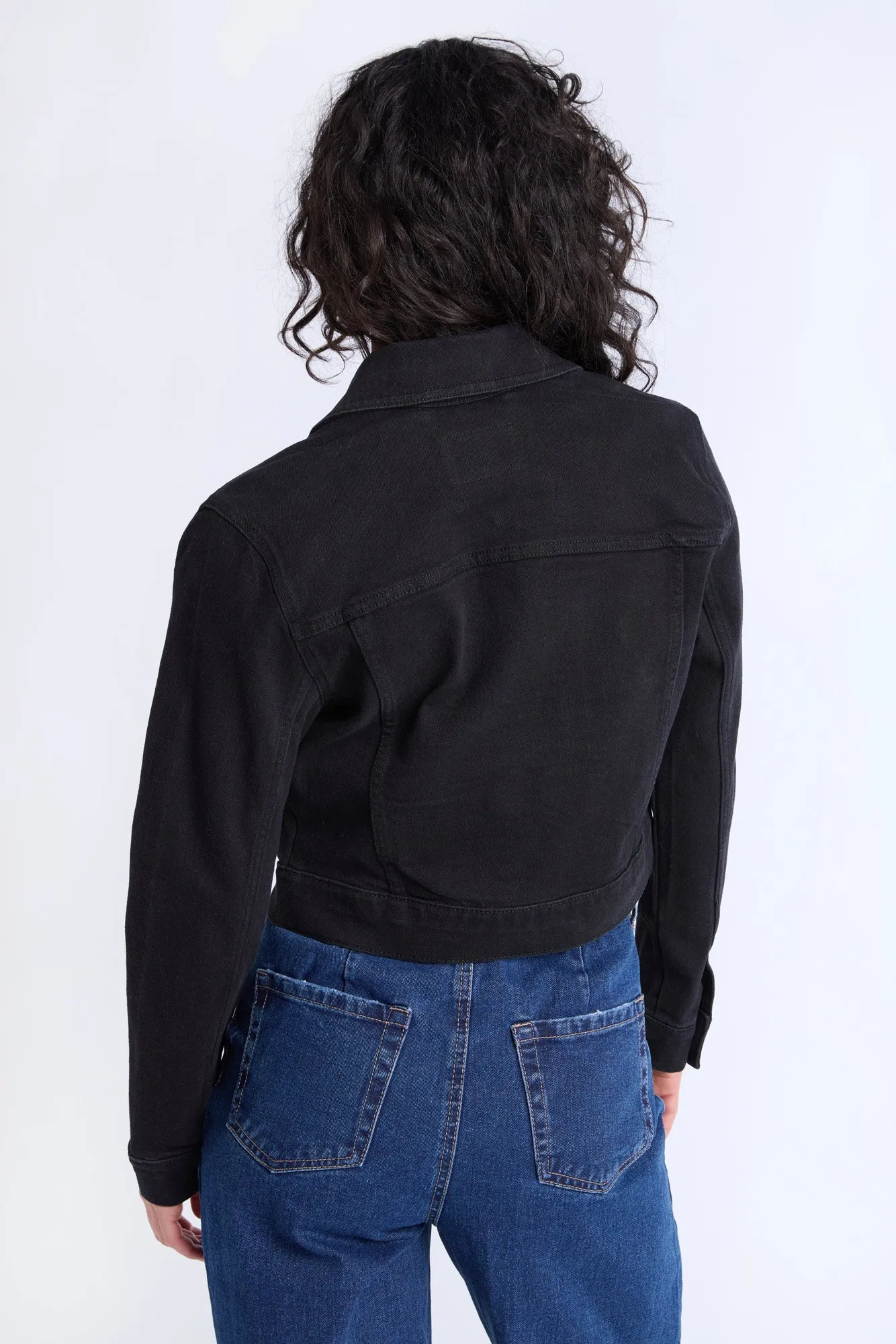 Cropped Denim Jacket