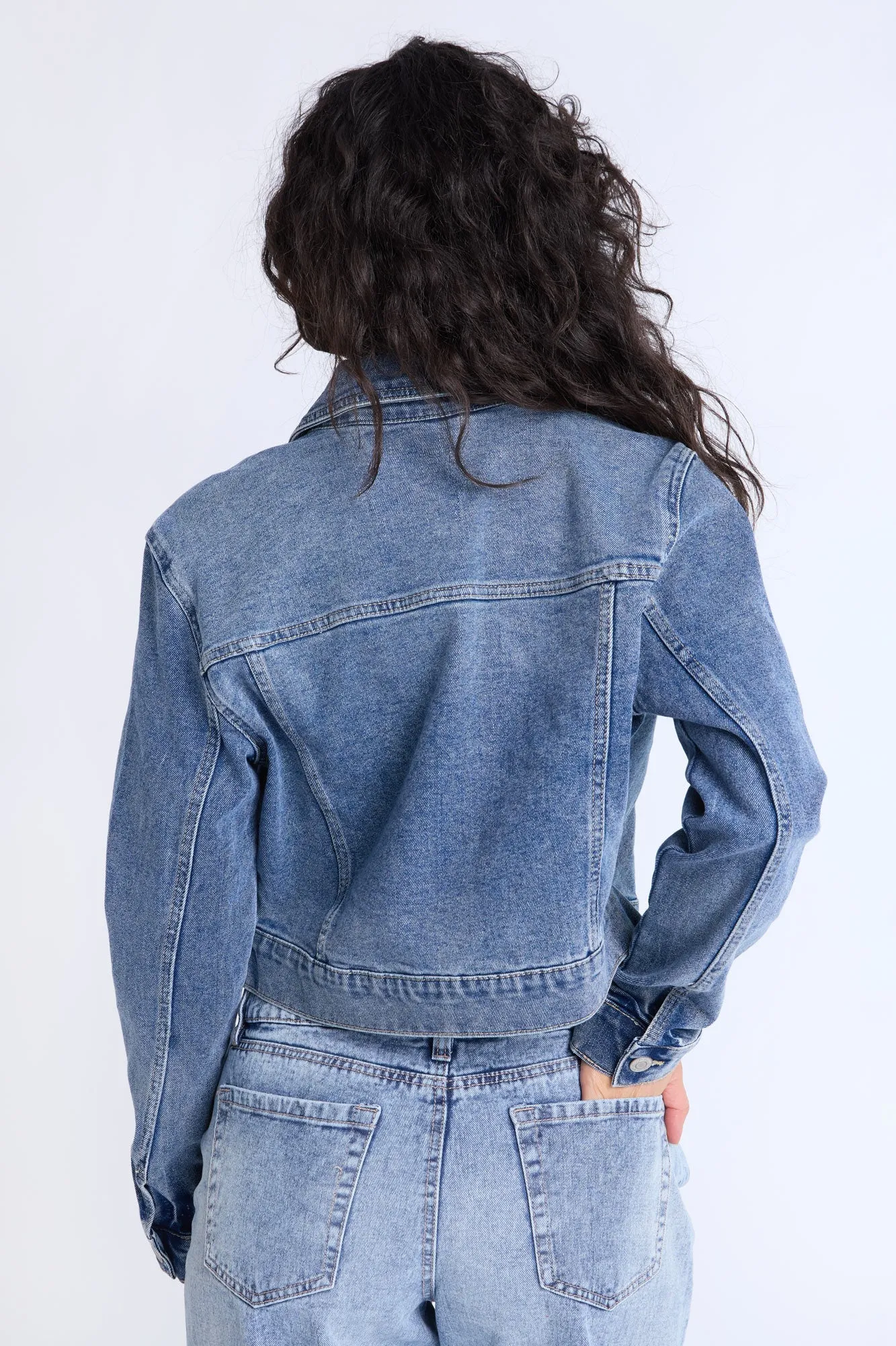 Cropped Denim Jacket