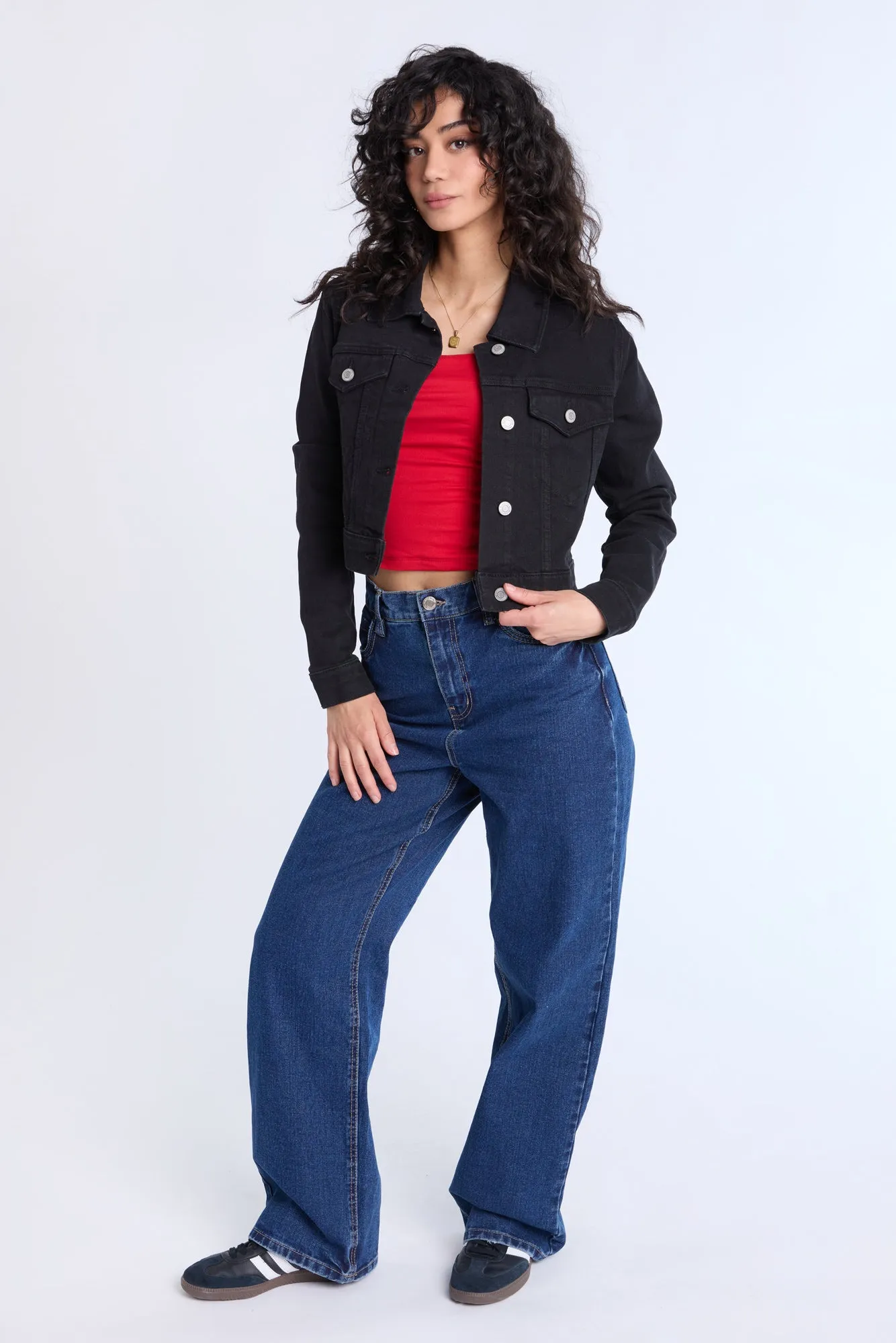 Cropped Denim Jacket