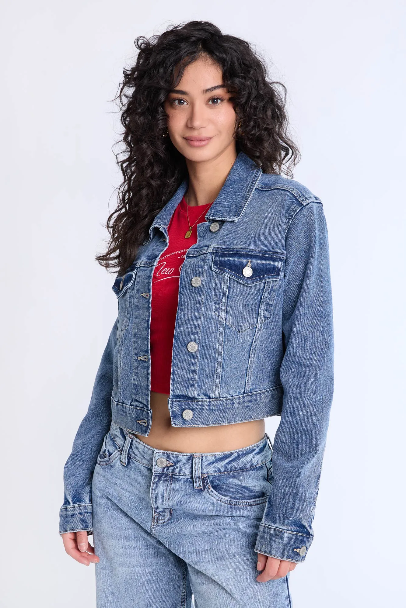 Cropped Denim Jacket