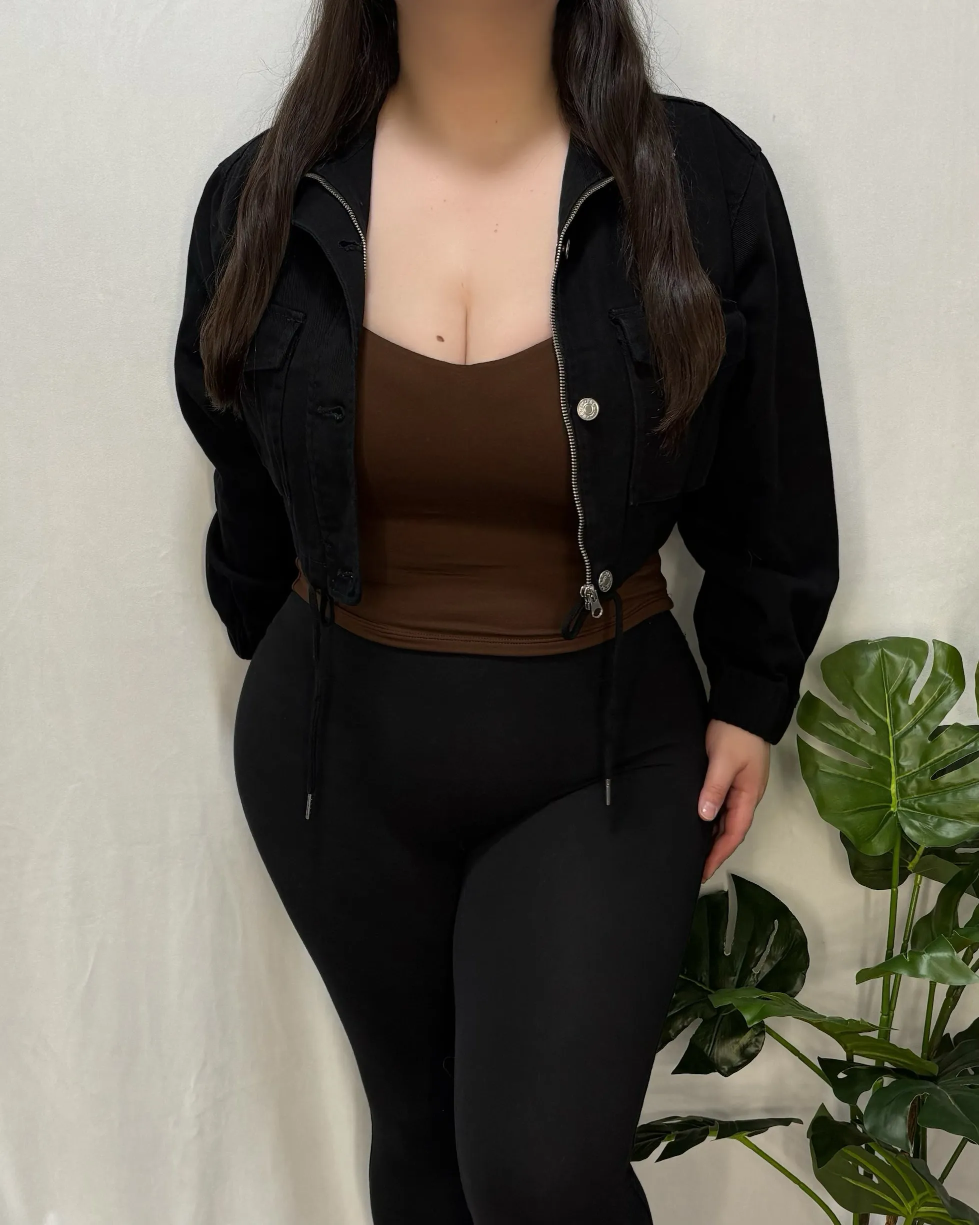 Elena Denim Jacket (Black)