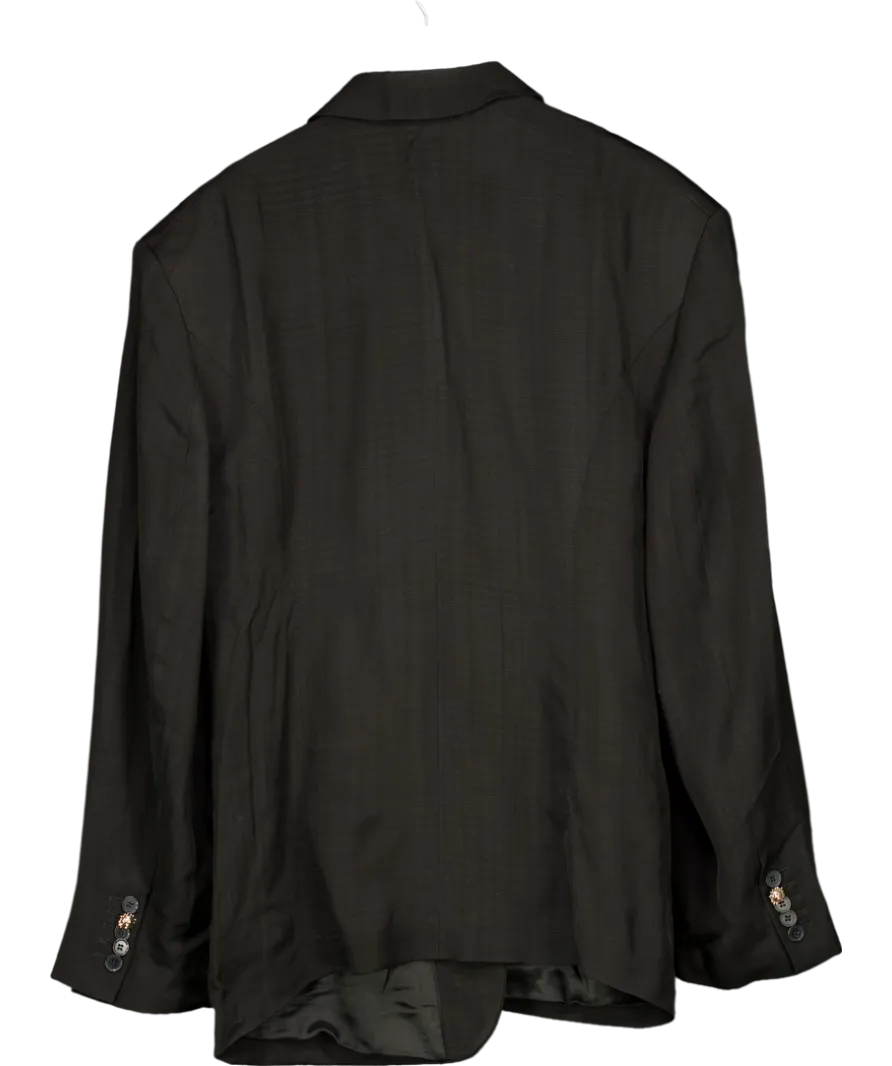 H&M Black Studio Collection Single-breasted Viscose Blazer UK 16