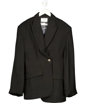 H&M Black Studio Collection Single-breasted Viscose Blazer UK 16