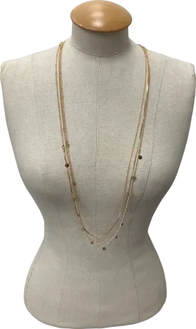 Metallic Three Piece Necklace One Size