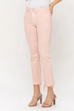 Mid Rise Slim Straight