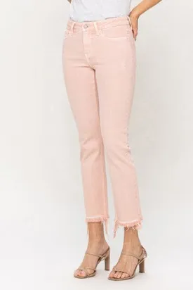 Mid Rise Slim Straight