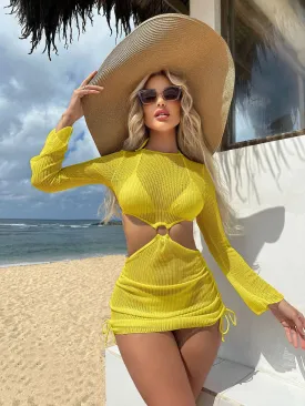 Ms.Brazil  Yellow Three-Piece Swimwear Set