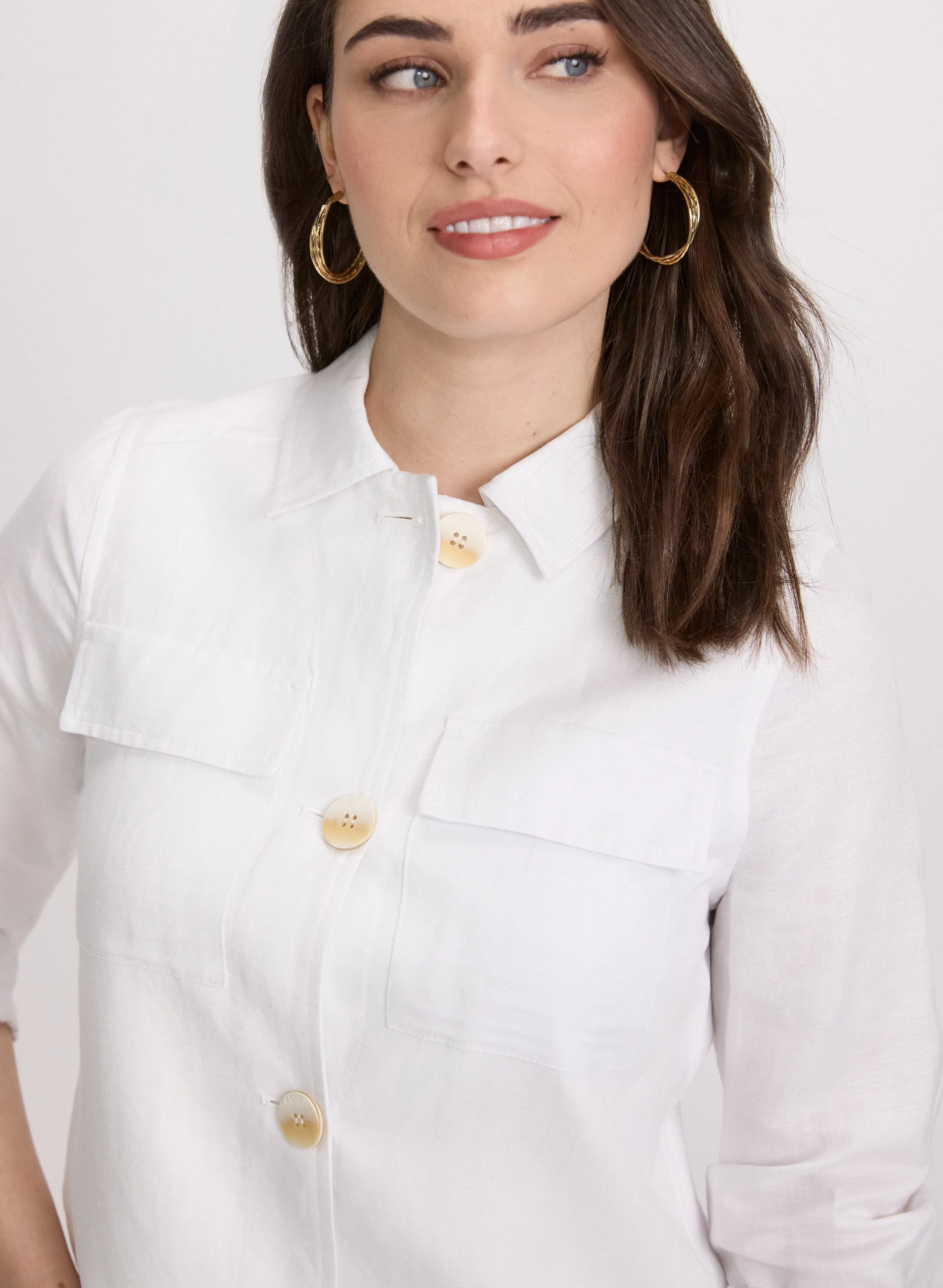 Short Linen Jacket