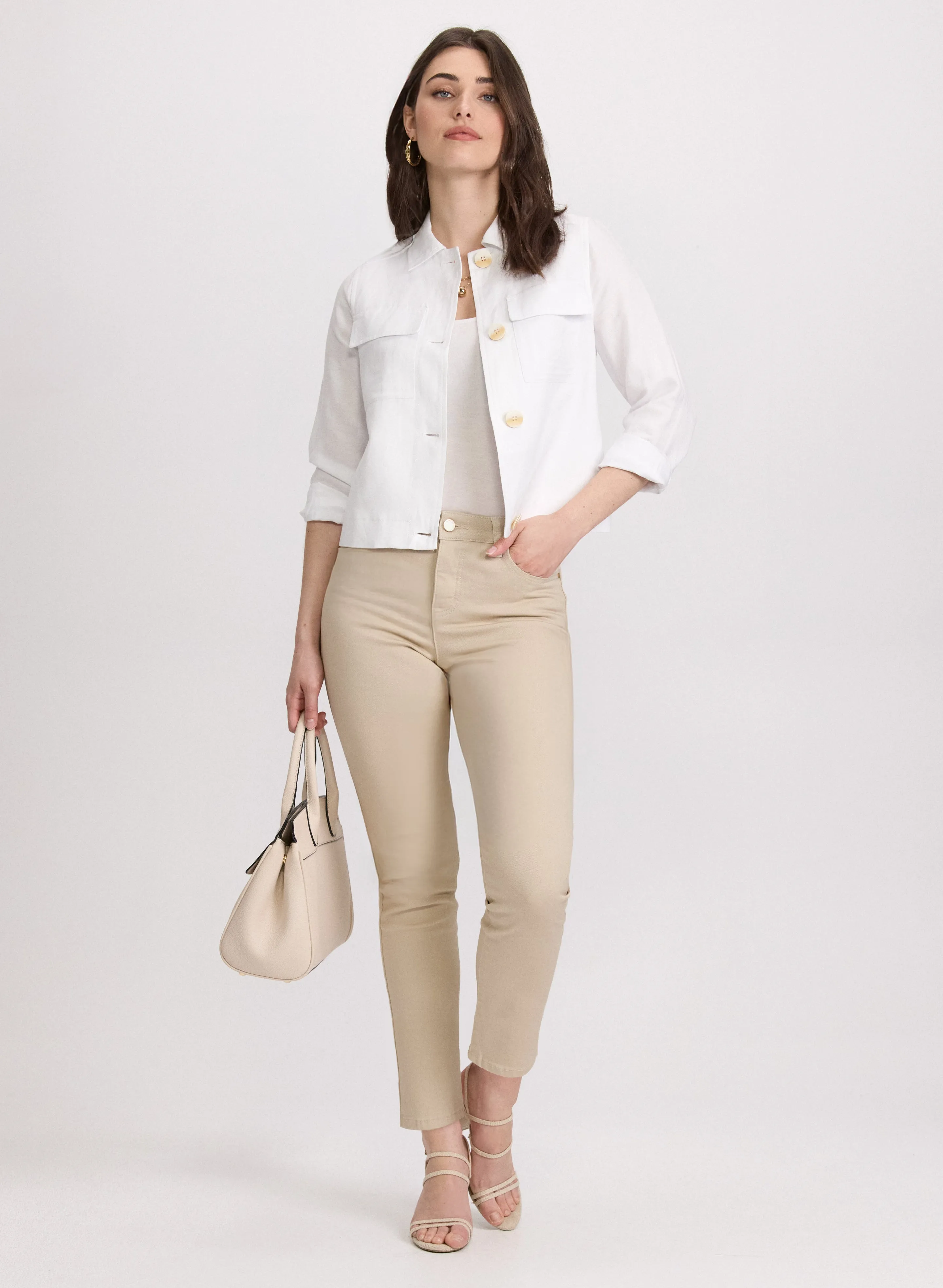 Short Linen Jacket