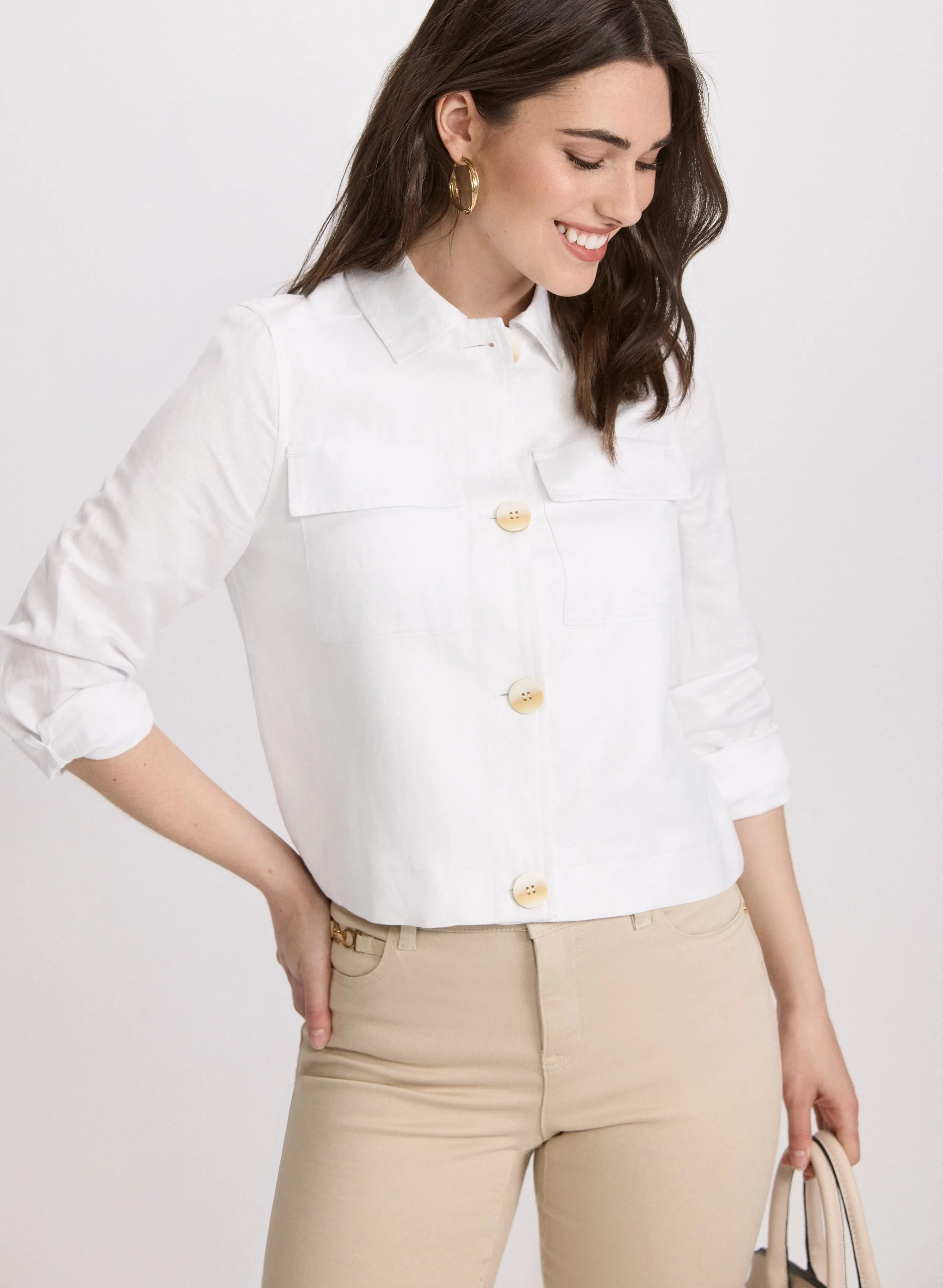 Short Linen Jacket