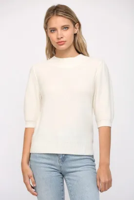 Short Sleeve Puff Sweater