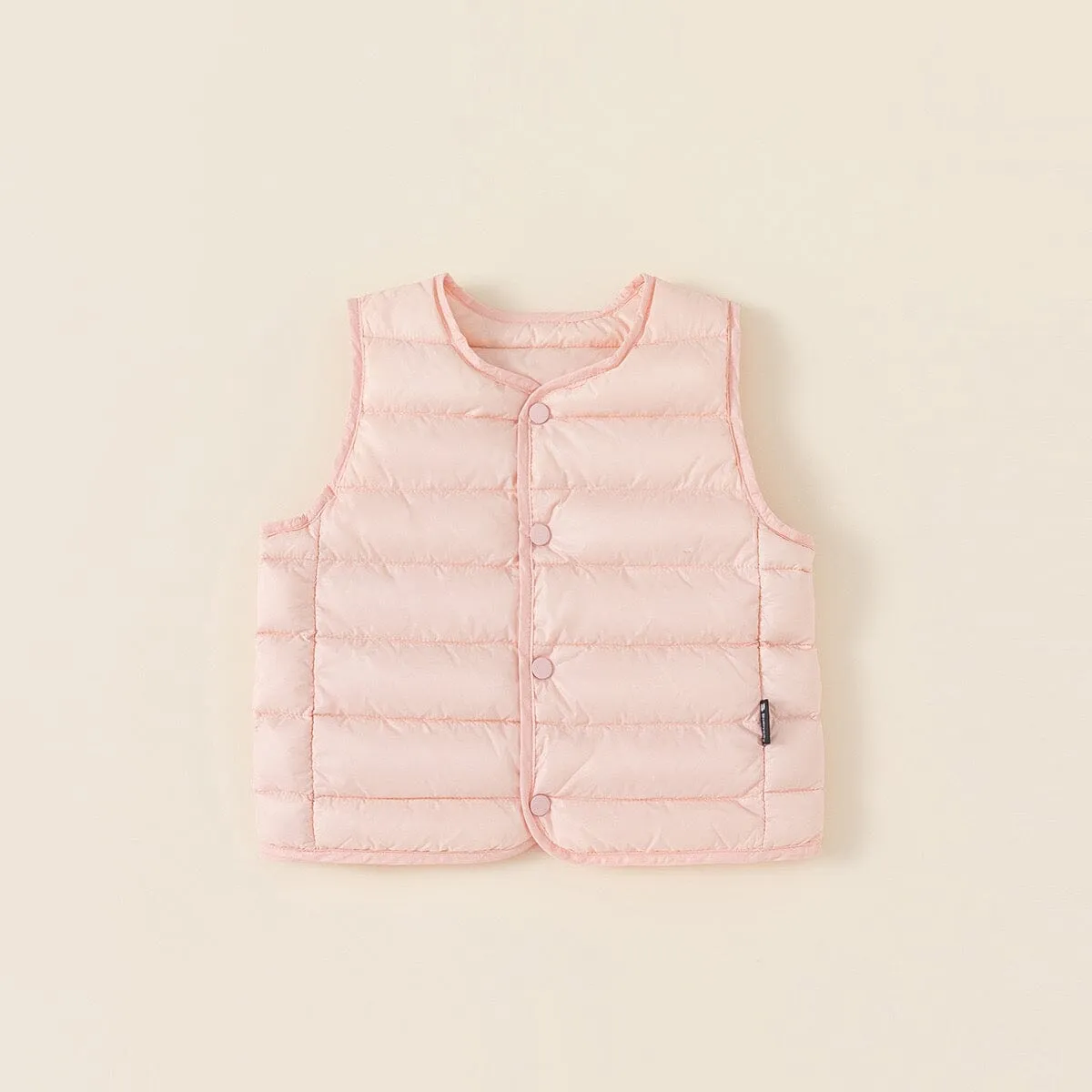 Solid Color Lightweight Puffer Vest
