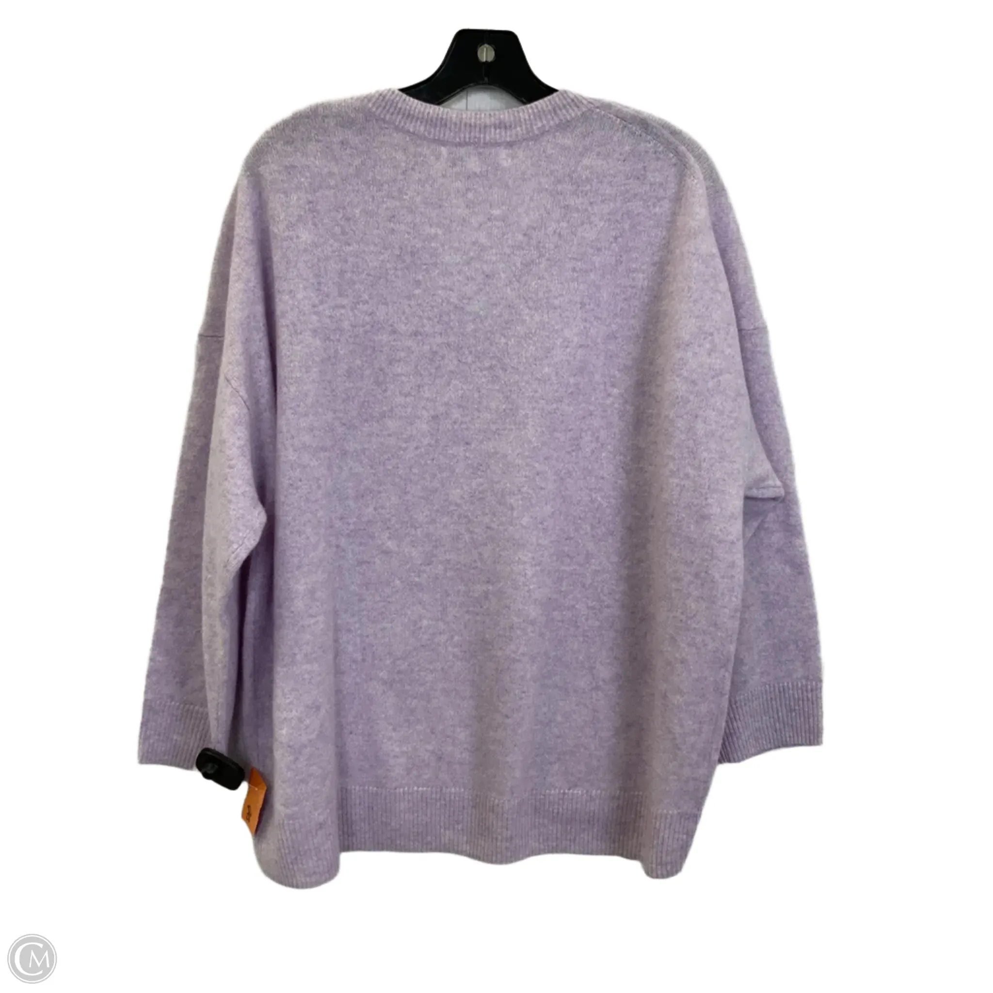 Sweater Cashmere By Clothes Mentor In Purple, Size: L