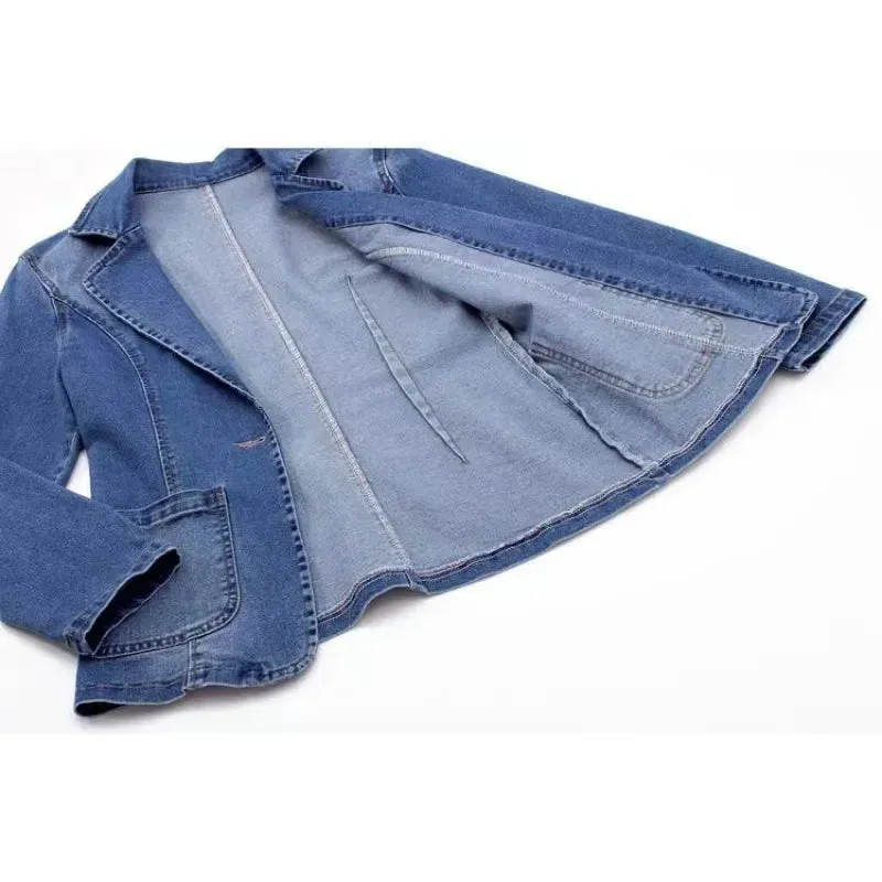 Zara  Elegant Denim Trench Coat