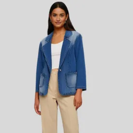 Zara  Elegant Denim Trench Coat